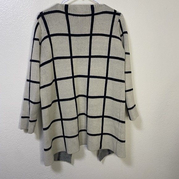 Oliver by Escio Anthropologie Open Cardigan Sweater Womens Size Medium Cream - Picture 2 of 5